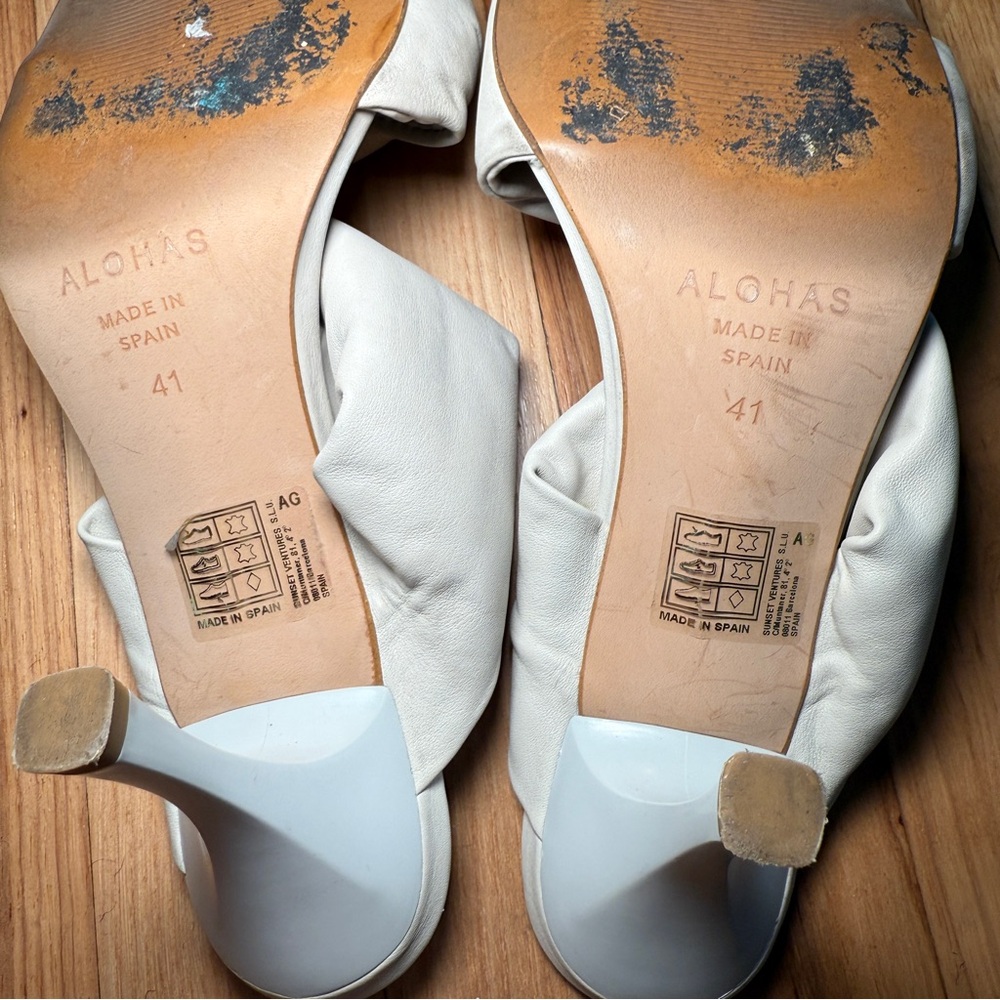 Alohas Twist Leather Heeled Sandal - Picture 7 of 14